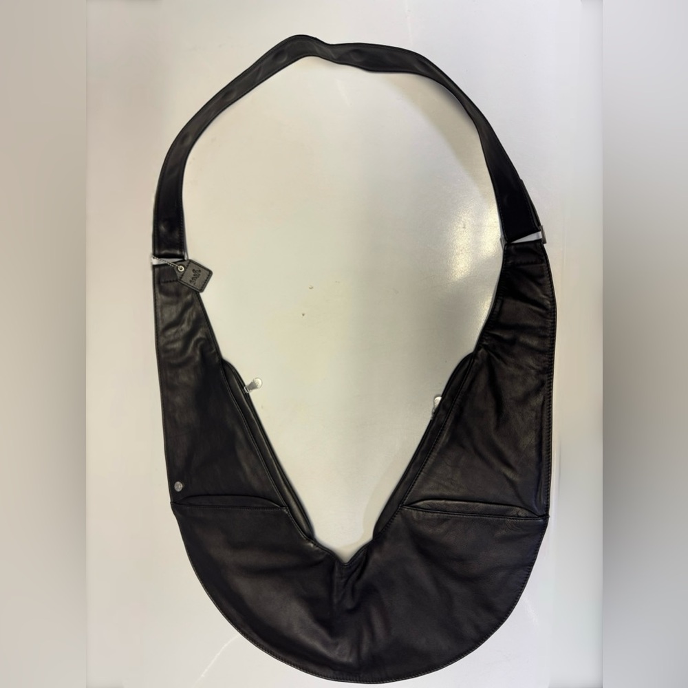 Black Leather Shoulder Bag